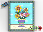 LEGO-MOC - Flowers Picture Frame - The Unique Brick