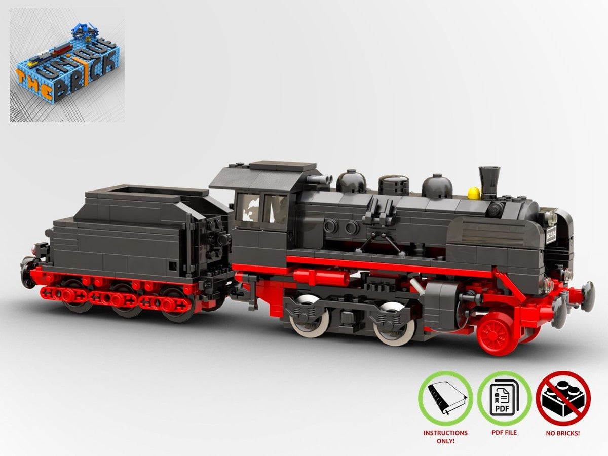 LEGO MOC Train Locomotive Steam, BR-24 – The Unique Brick