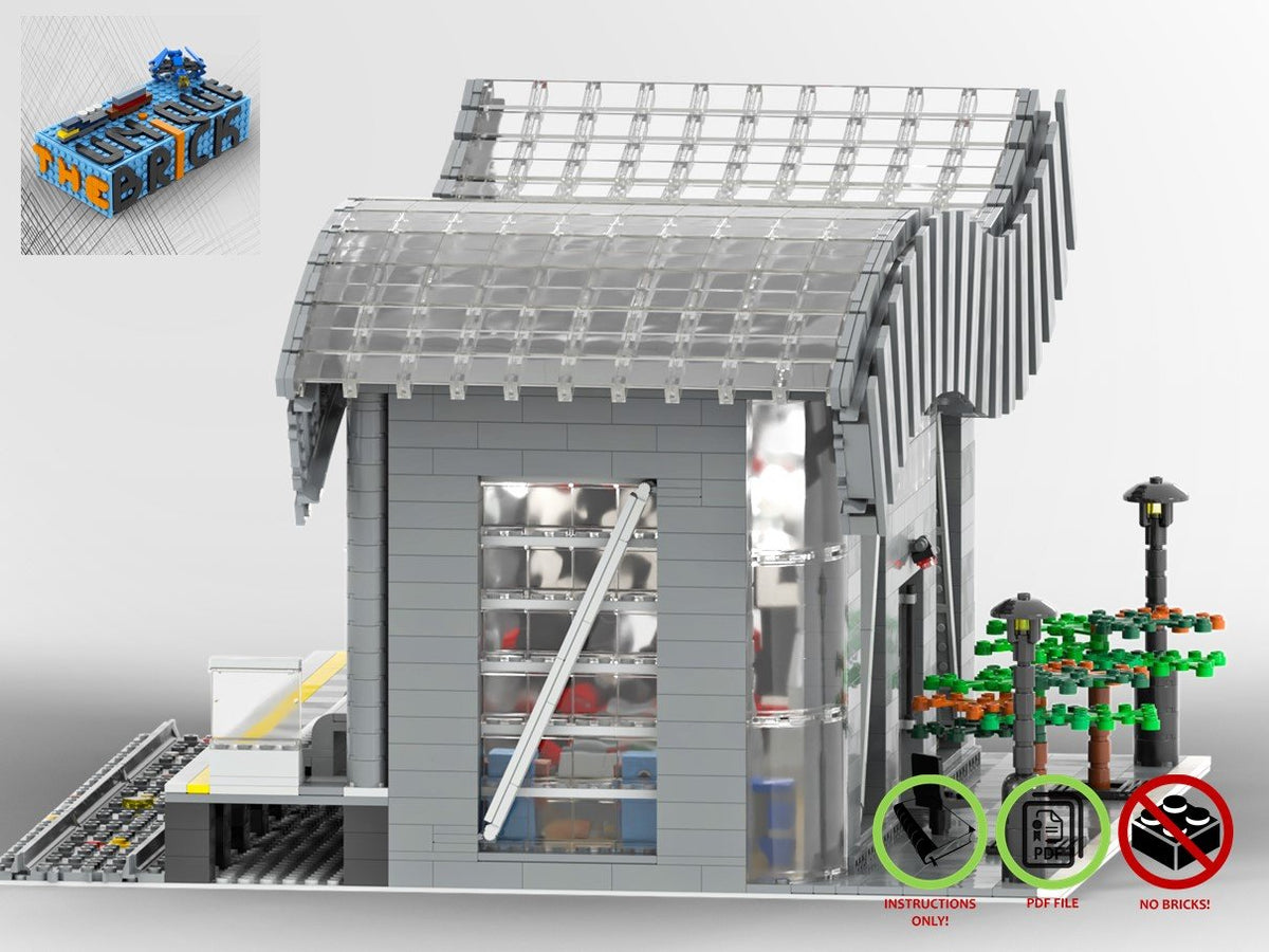 LEGO MOC Modular Building Train Station The Unique Brick