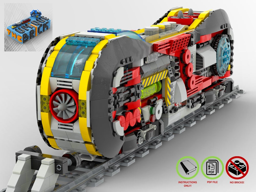 LEGO-MOC - Wacko Loco Train Locomotive - The Unique Brick