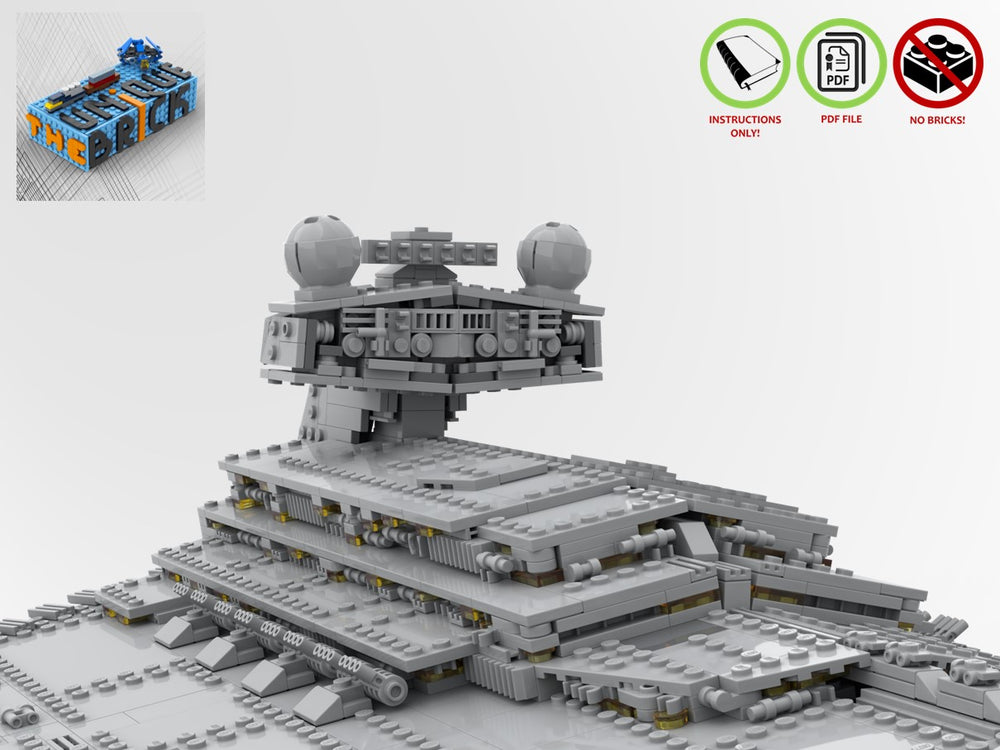 
                  
                    Load image into Gallery viewer, SW Trawn&amp;#39;s Chimaera Imperial 1 class Destroyer (Rebels MOC)
                  
                
