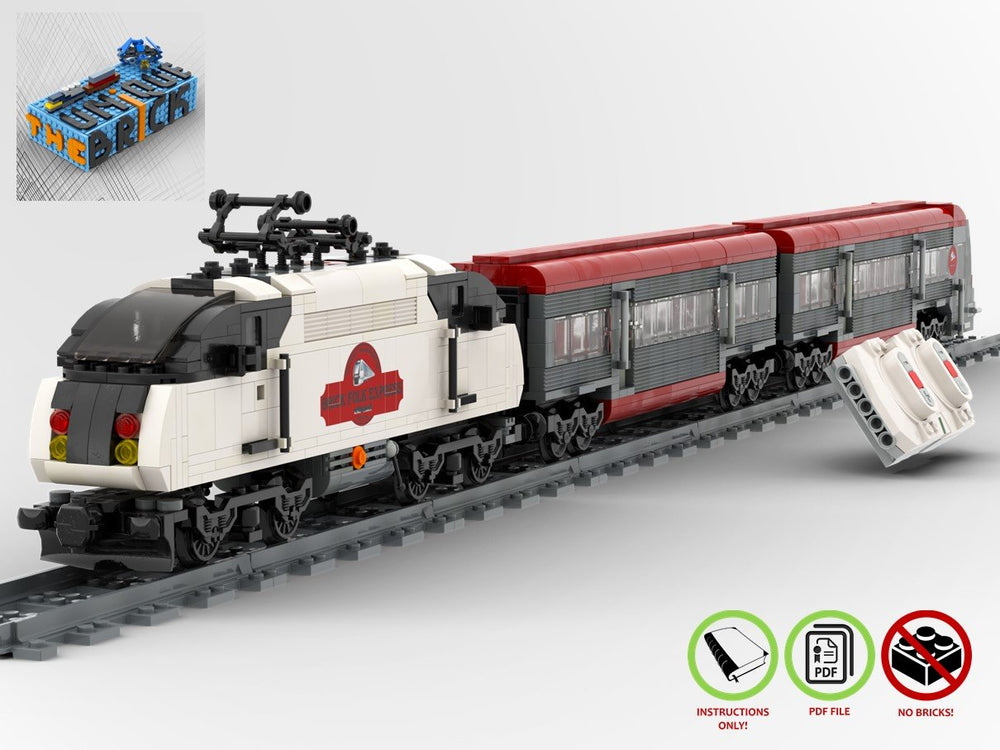 
                  
                    Load image into Gallery viewer, LEGO-MOC - Brick Folk Express Train - The Unique Brick
                  
                