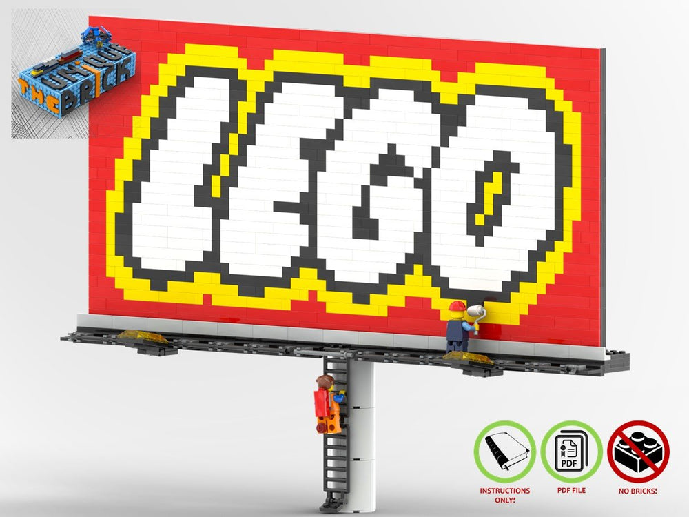 LEGO-MOC - LEGO City Welcome Sign - The Unique Brick