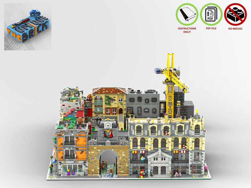 
                  
                    Load image into Gallery viewer, LEGO-MOC - Modular Buildings Collection - The Unique Brick
                  
                