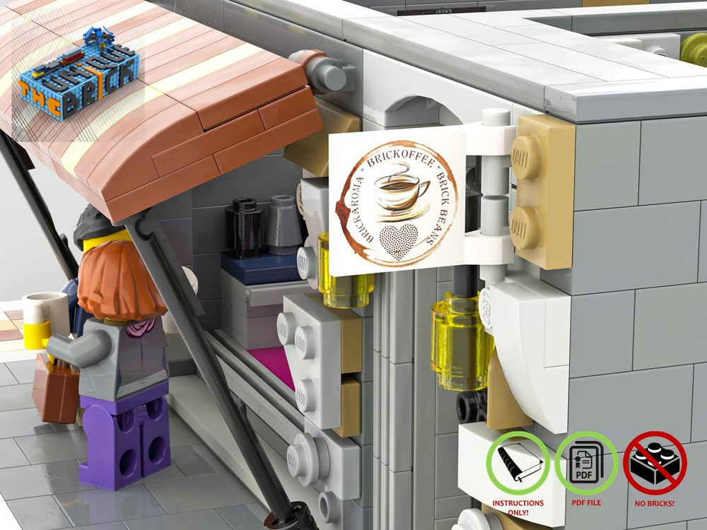 
                  
                    Load image into Gallery viewer, LEGO-MOC - Modular Cafe Corner ’Brickoffee’ - The Unique 
                  
                