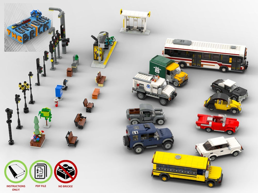 LEGO-MOC - Modular City Essentials Pack - The Unique Brick