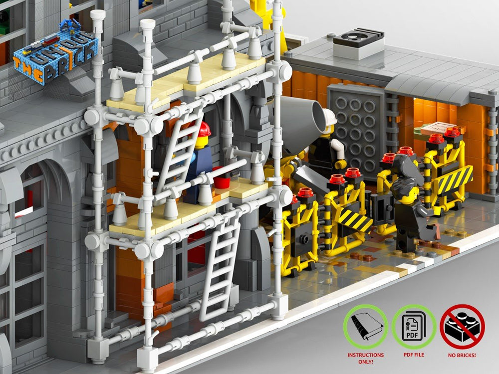 
                  
                    Load image into Gallery viewer, LEGO-MOC - Modular Construction Site - The Unique Brick
                  
                