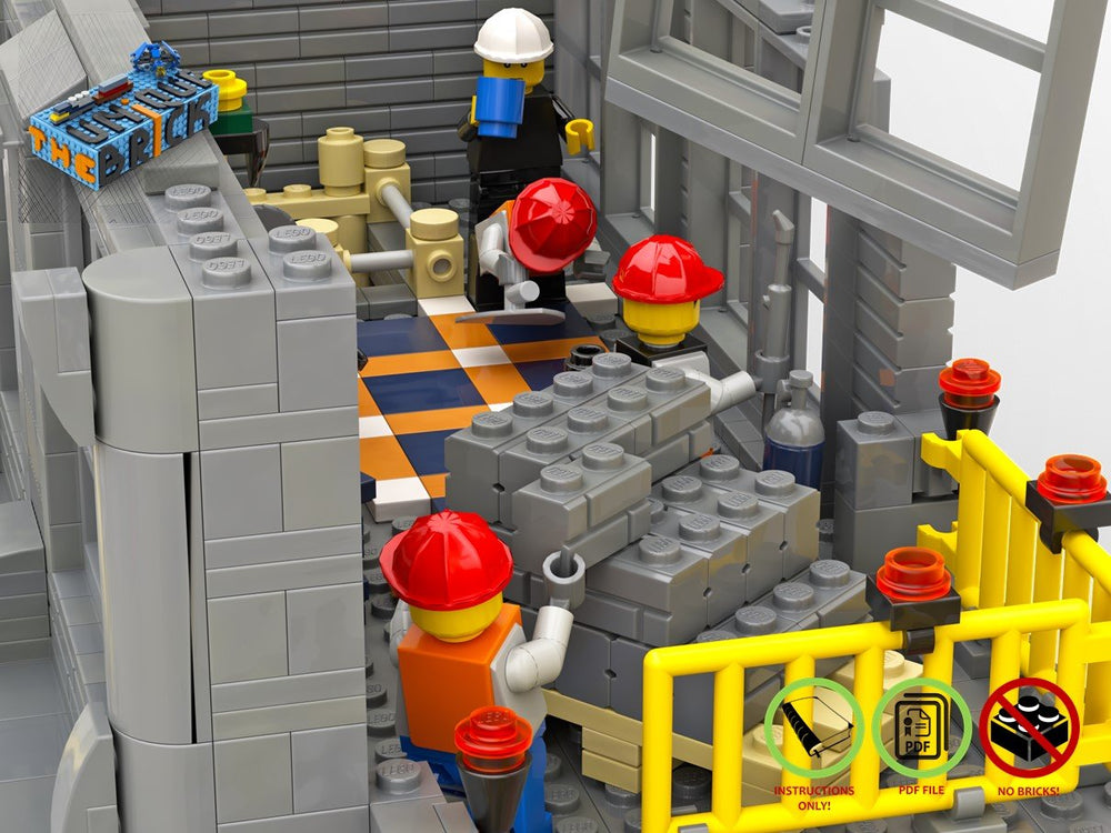 
                  
                    Load image into Gallery viewer, LEGO-MOC - Modular Construction Site - The Unique Brick
                  
                
