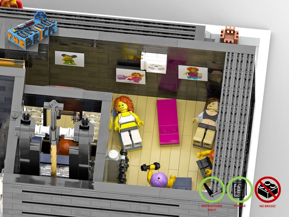 
                  
                    Load image into Gallery viewer, LEGO-MOC - Modular Fitness Studio - The Unique Brick
                  
                