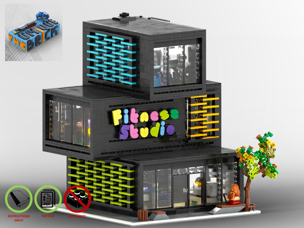 LEGO-MOC - Modular Fitness Studio - The Unique Brick