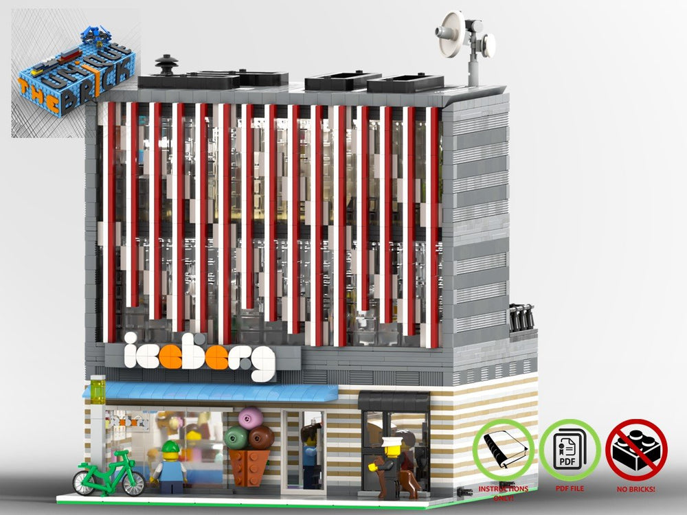 
                  
                    Load image into Gallery viewer, LEGO-MOC - Modular Ice Cream Parlor ’Iceberg’ - The Unique 
                  
                