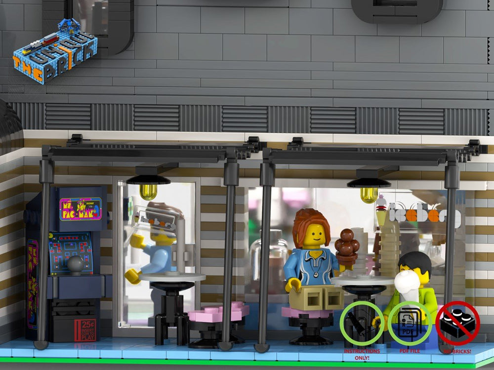 
                  
                    Load image into Gallery viewer, LEGO-MOC - Modular Ice Cream Parlor ’Iceberg’ - The Unique 
                  
                