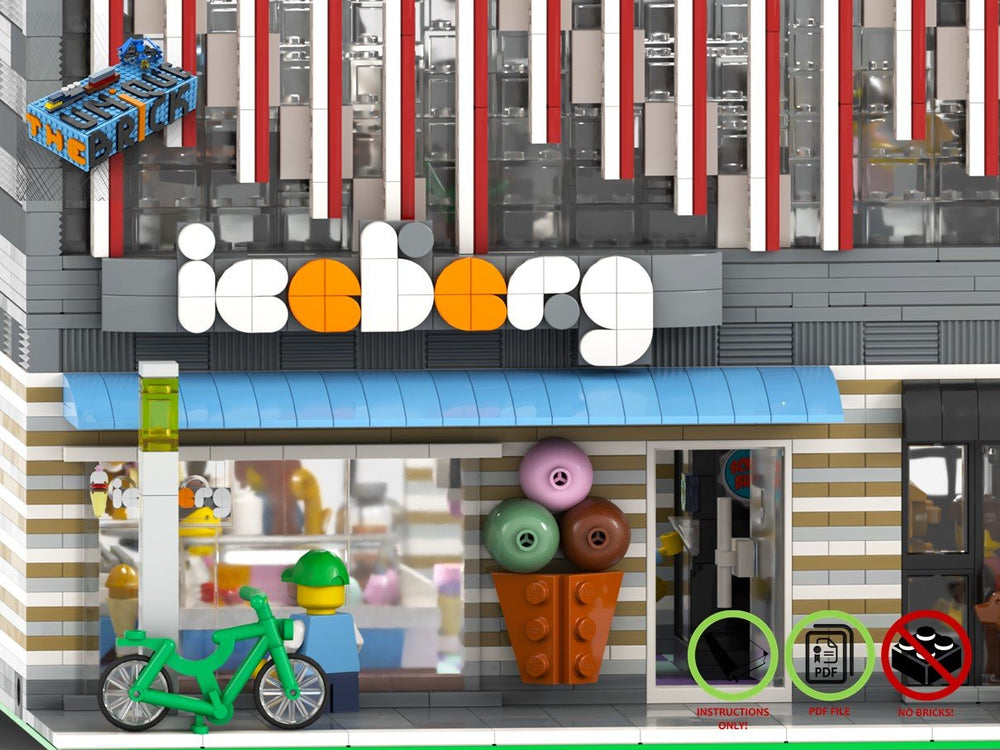
                  
                    Load image into Gallery viewer, LEGO-MOC - Modular Ice Cream Parlor ’Iceberg’ - The Unique 
                  
                