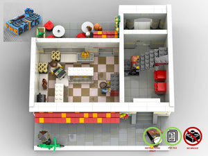 
                  
                    Load image into Gallery viewer, LEGO-MOC - Modular Ice Cream Store - The Unique Brick
                  
                