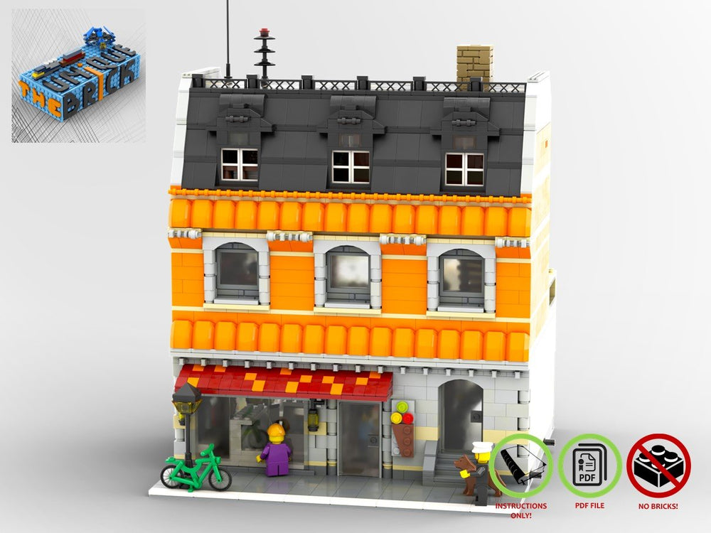 LEGO-MOC - Modular Ice Cream Store - The Unique Brick