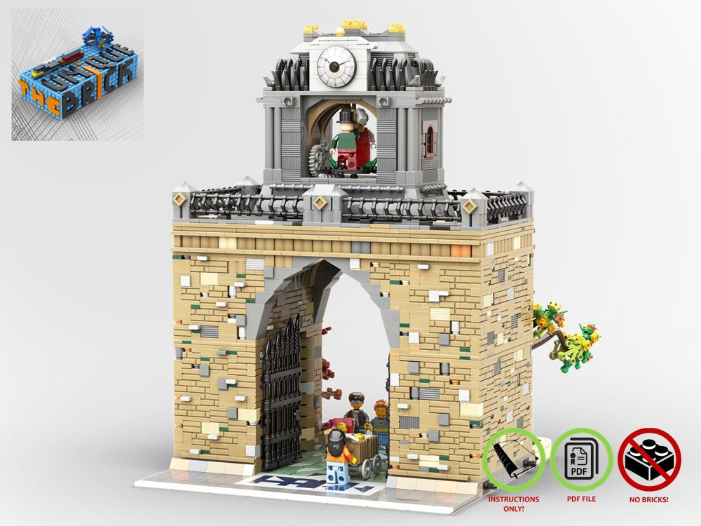 Mission wafer Rough sleep LEGO MOC Modular Building Park Passage – The Unique Brick
