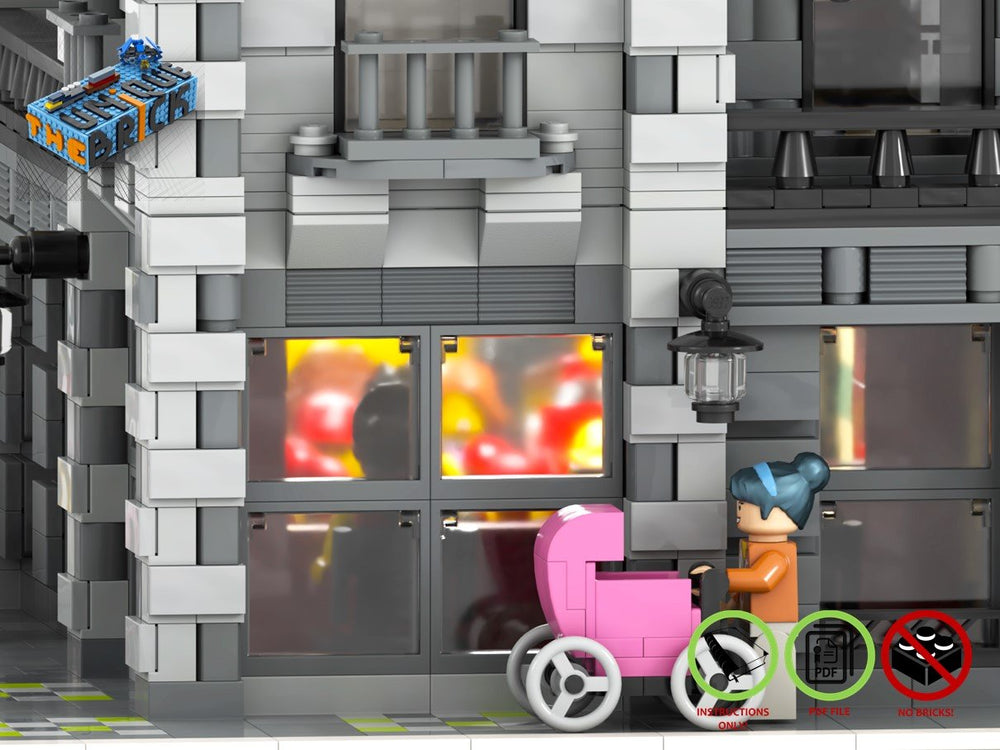 
                  
                    Load image into Gallery viewer, LEGO-MOC - Modular Town Hall - The Unique Brick
                  
                