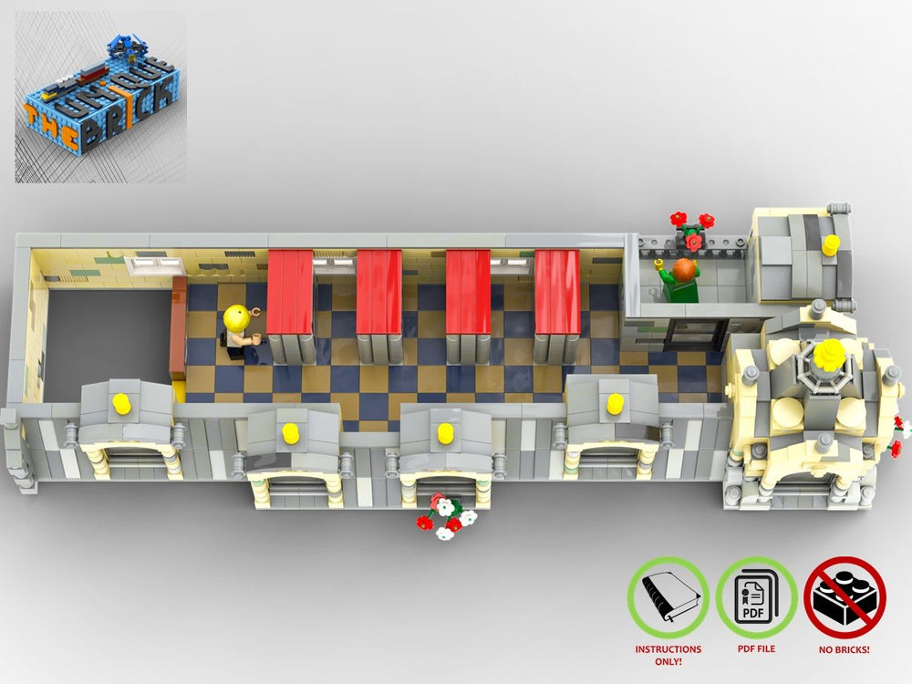 
                  
                    Load image into Gallery viewer, LEGO-MOC - Modular Town Hall - The Unique Brick
                  
                