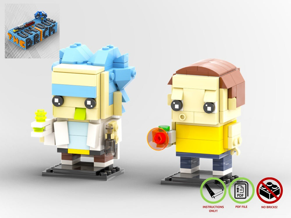 LEGO-MOC - RICK AND MORTY BRICKHEADZ - The Unique Brick