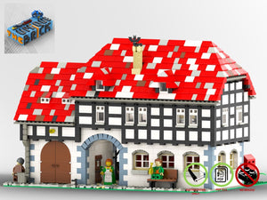 
                  
                    Load image into Gallery viewer, LEGO-MOC - Silver Pot Inn - The Unique Brick
                  
                