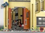LEGO-MOC - Train Engine Shed (Tan) - The Unique Brick