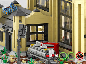 
                  
                    Load image into Gallery viewer, LEGO-MOC - Train Engine Shed (Tan) - The Unique Brick
                  
                