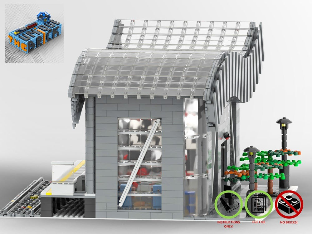 LEGO-MOC - Train Station - The Unique Brick