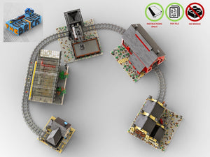
                  
                    Load image into Gallery viewer, LEGO-MOC - Train Structures Collection - The Unique Brick
                  
                