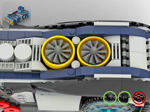 
                  
                    Load image into Gallery viewer, LEGO-MOC - Wacko Loco Train Locomotive - The Unique Brick
                  
                