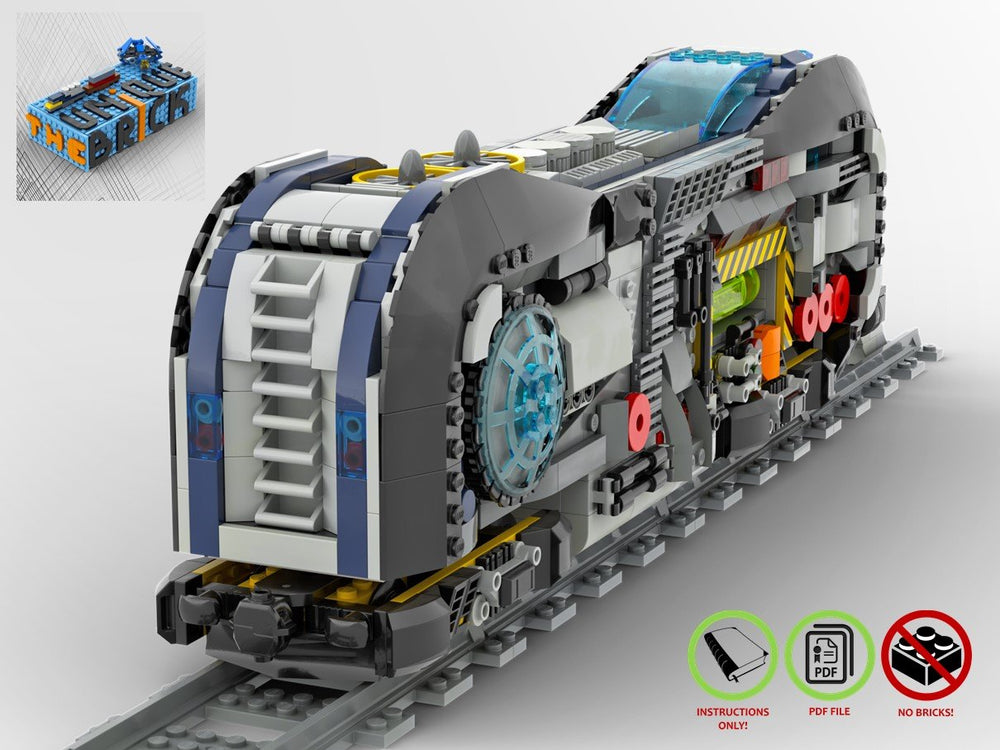 
                  
                    Load image into Gallery viewer, LEGO-MOC - Wacko Loco Train Locomotive - The Unique Brick
                  
                